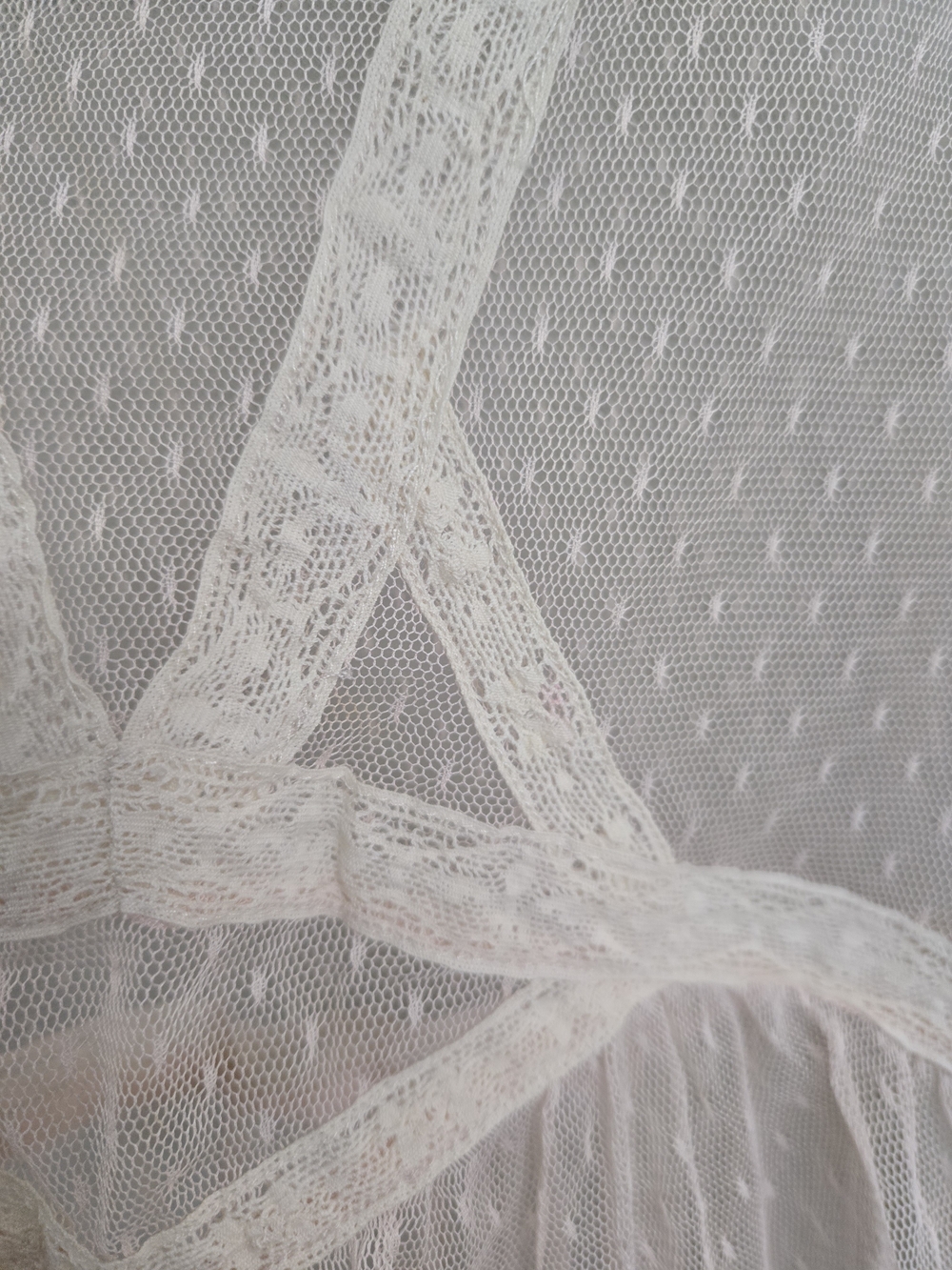 Intimately Free People Sheer Ruffled Tank Nightdress In Pale Pink Size Medium - Picture 4 of 5